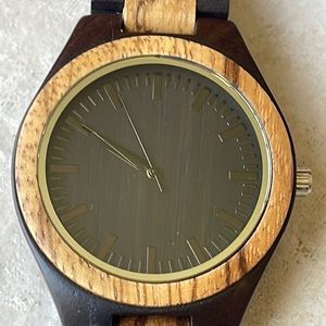 COPY - WOOD watch for men battery water resistant hand crafted